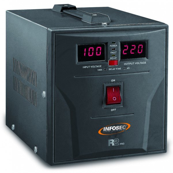 EAN 3700085631485 - Infosec R2 Pro 1500 regulador de voltaje 2 salidas AC 72 - 290 V Negro imagen 1