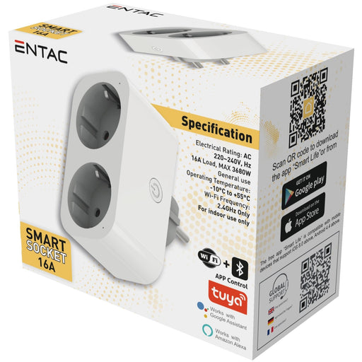 EAN 5999097954288 - Entac ES-DSA-WIBLE adaptador de enchufe eléctrico Blanco imagen 2