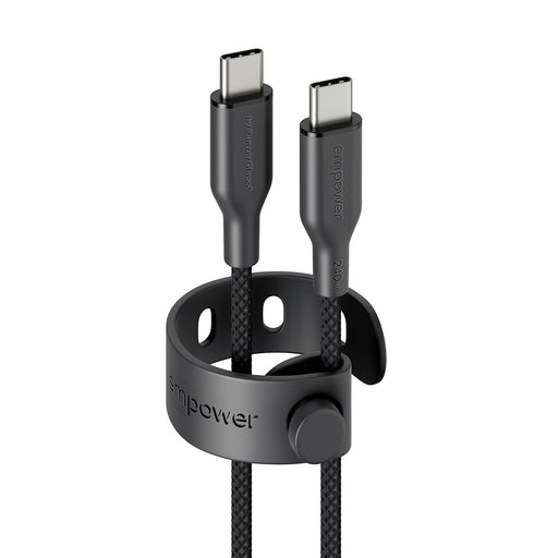 EAN 5715685027673 - PanzerGlass empower™ by ® Racing 240W USB-C to USB-C Cable | USB 2.0 | 2M | Space Black cable USB Negro imagen 2