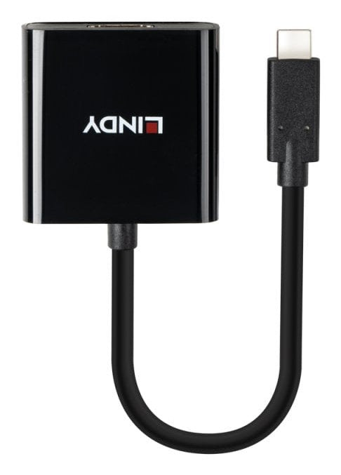 EAN 4002888434386 - Lindy 43438 adaptador de cable de vídeo 0,15 m USB Tipo C HDMI Negro imagen 2