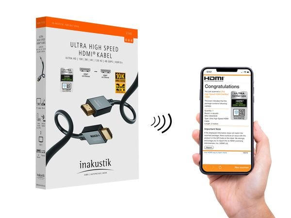 EAN 4001985254712 - Inakustik 00324620 cable HDMI 2 m HDMI tipo A (Estándar) Negro imagen 3