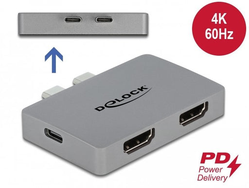 EAN 4043619641239 - DeLOCK 64123 base para portátil y replicador de puertos USB 3.2 Gen 1 (3.1 Gen 1) Type-C Gris imagen 2