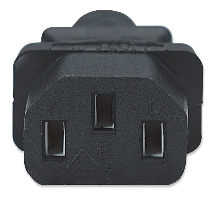 EAN 0766623300148 - Manhattan 300148 cable de transmisión Negro 1,8 m CEE7/4 C13 acoplador imagen 3