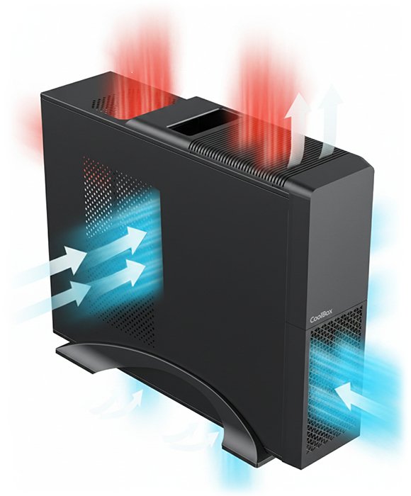 EAN 8436624420634 - CoolBox PC micro ATX T313 Slim Perfil bajo (Slimline) Negro imagen 6