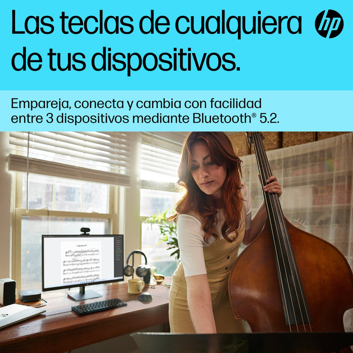EAN 0196548516216 - HP 355 Compact Multi-Device Keyboard teclado Hogar Negro imagen 7