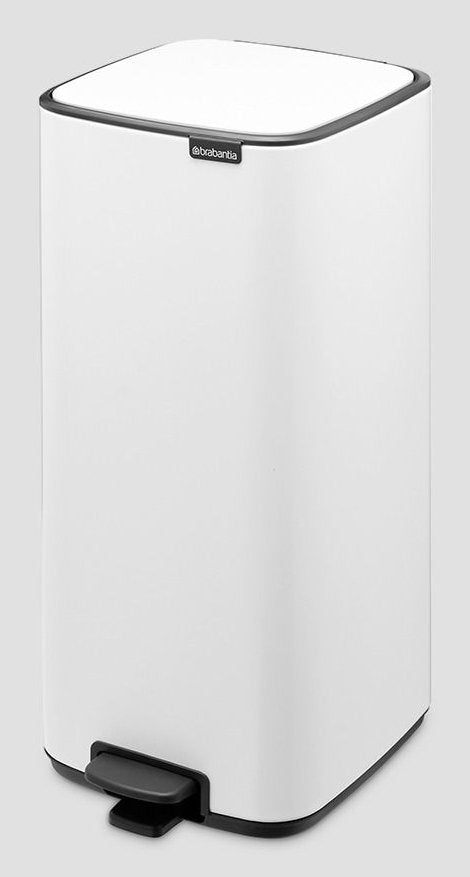 EAN 8710755236921 - Brabantia Bo Pedal Bin 30 L Rectangular Acero Blanco imagen 2