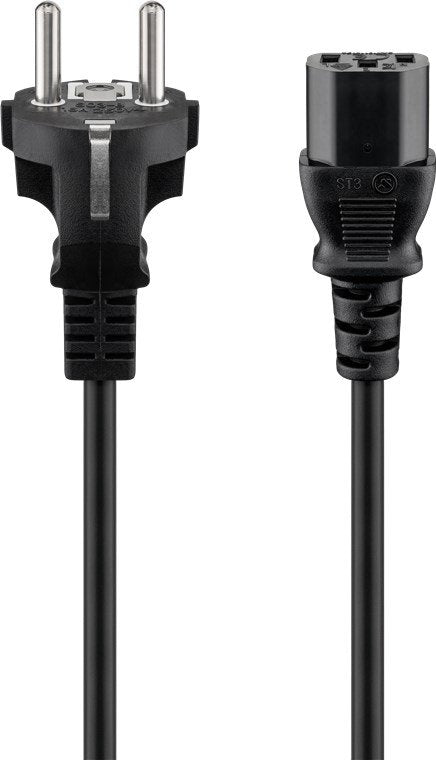 EAN 4040849500985 - Goobay 50098 cable de transmisión Negro 2 m Enchufe tipo F IEC C13 imagen 1