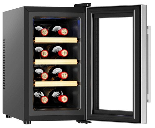 EAN 8435484027083 - Cecotec 02708 enfriador de vino Nevera de vino termoeléctrico Independiente Acero inoxidable 8 botella(s) imagen 2