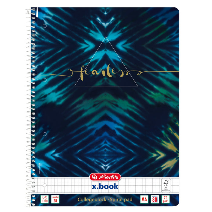 EAN 4008110365244 - Herlitz New Batik Fearless cuaderno y block A4 80 hojas Azul, Marina imagen 1