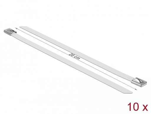 EAN 4043619188215 - DeLOCK 18821 presilla Acero Blanco 10 pieza(s) imagen 1
