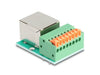 EAN 4043619906529 - DeLOCK 90652 cambiador de género para cable RJ45 8 pin terminal block Verde, Plata imagen 2