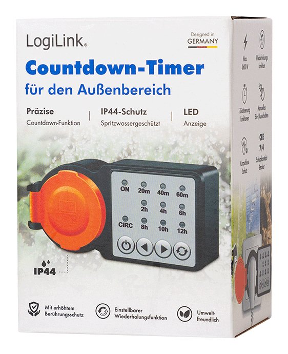 EAN 4052792075120 - LogiLink ET0015 contador eléctrico Negro, Naranja Programador eléctrico diario/semanal imagen 5
