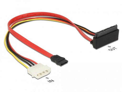 EAN 4043619855148 - DeLOCK 85514 cable de SATA 0,3 m 1 x Molex 4 pin 1 x SATA 22 pin, 1 x SATA 7 pin Multicolor imagen 2