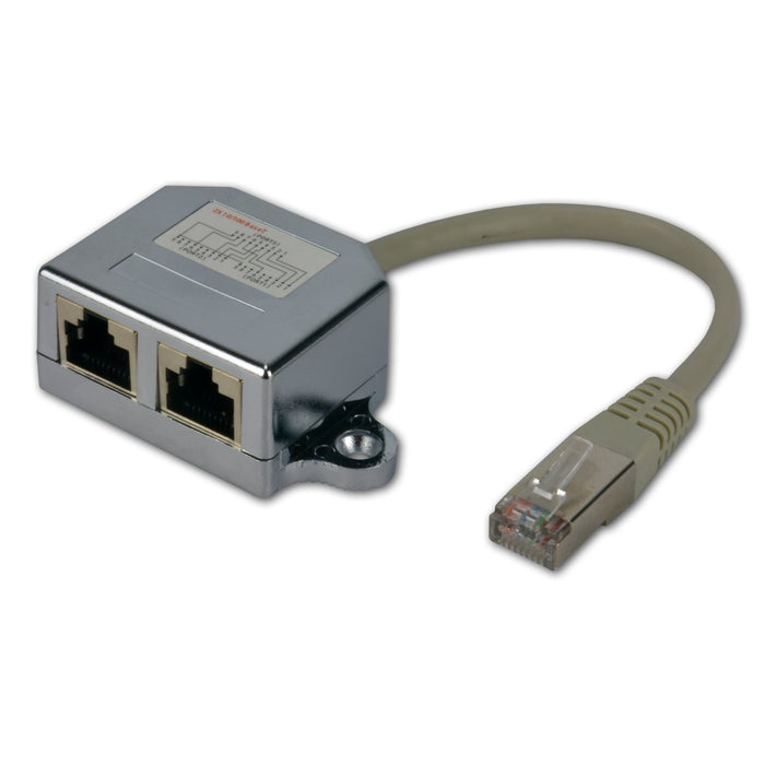 EAN 3700224717117 - MCL Dedoubleur ethernet blinde cable de red Metálico imagen 1