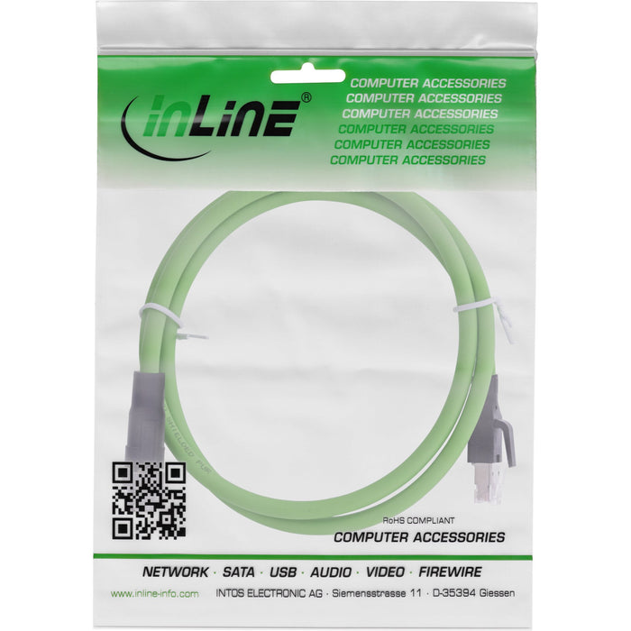 EAN 4043718318704 - InLine 40605 cable para sensor y actuador 5 m M12 RJ-45 Verde imagen 2
