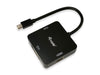 EAN 4015867222423 - Equip 133439 adaptador de cable de vídeo 0,15 m Mini DisplayPort DVI-D + VGA (D-Sub) + HDMI Negro imagen 1