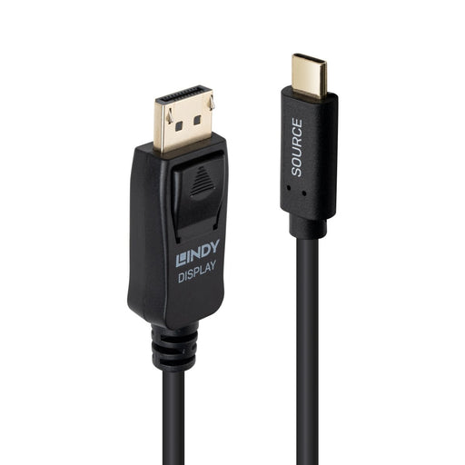 EAN 4002888435000 - Lindy 43500 adaptador de cable de vídeo 1 m USB Tipo C DisplayPort Negro imagen 1