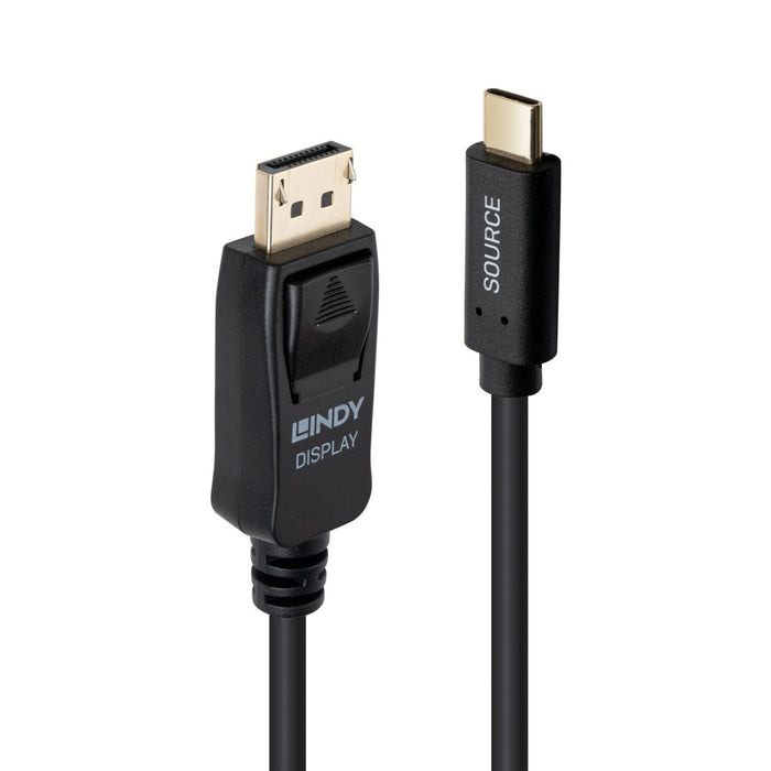EAN 4002888435024 - Lindy 43502 adaptador de cable de vídeo 3 m USB Tipo C DisplayPort Negro imagen 1