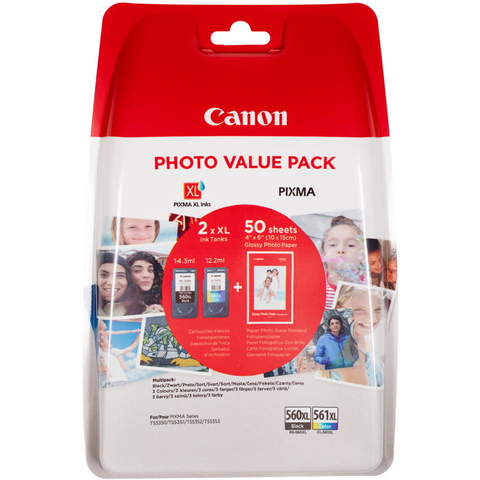 EAN 8714574662879 - Canon 3712C004 cartucho de tinta 2 pieza(s) Original Alto rendimiento (XL) Negro, Cian, Magenta, Amarillo imagen 1