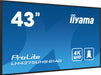 EAN 4948570123445 - iiyama ProLite Pantalla plana para señalización digital 108 cm (42.5") LCD Wifi 500 cd / m² 4K Ultra HD N imagen 4