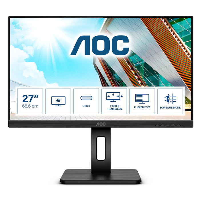 EAN 4038986189859 - AOC U27P2CA pantalla para PC 68,6 cm (27") 3840 x 2160 Pixeles 4K Ultra HD LED Negro imagen 1