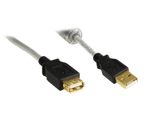 EAN 4014619093380 - Alcasa USB 2.0 AM/AF 3m cable USB USB A Negro, Transparente imagen 1