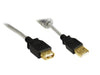 EAN 4014619175833 - Alcasa USB 2.0 1.8m cable USB 1,8 m USB A Negro, Transparente imagen 1