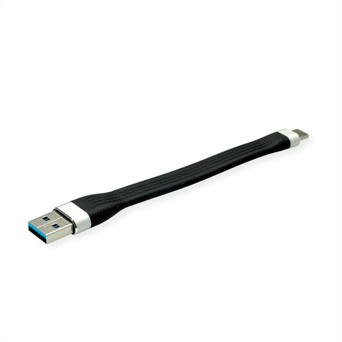 EAN 7630049617773 - ROLINE 11.02.9014 cable USB USB 3.2 Gen 1 (3.1 Gen 1) 0,11 m USB A USB C 5 Gbit/s Negro imagen 1