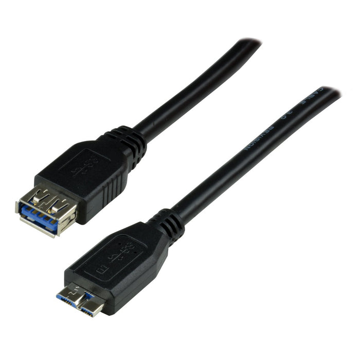EAN 3700224751944 - MCL USB 3.0 OTG A/Micro-B cable USB 1 m USB A Micro-USB B 5 Gbit/s Negro imagen 1