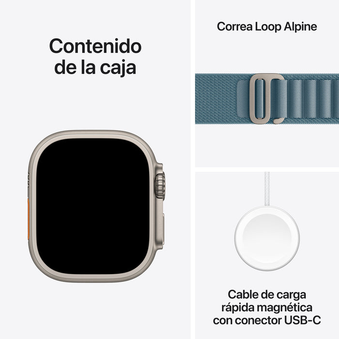 EAN 0195950608953 - Apple Watch Ultra 3 OLED 49 mm Digital 422 x 514 Pixeles Pantalla táctil 5G Titanio Wifi GPS (satélite) imagen 8