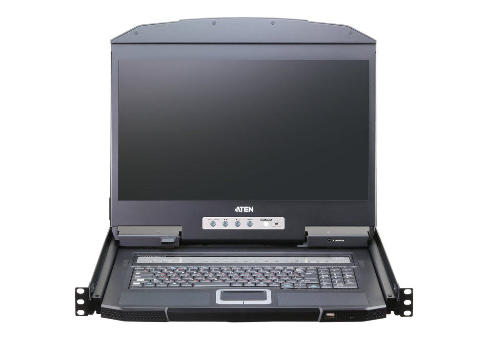 EAN 4710469345791 - ATEN CL3116NX consola de rack 47 cm (18.5") 1366 x 768 Pixeles Metal, Plástico Negro 1U imagen 2