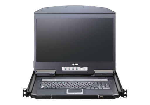 EAN 4710469343735 - ATEN CL3116NX consola de rack 47 cm (18.5") 1366 x 768 Pixeles Metal, Plástico Negro 1U imagen 2