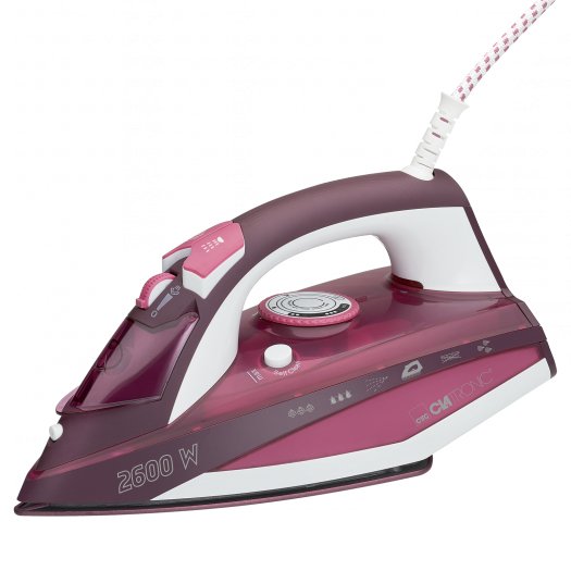 EAN 4006160638578 - Clatronic DB 3705 Plancha a vapor Suela de cerámica 2600 W Rosa imagen 1