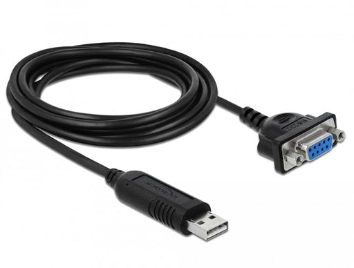 EAN 4043619662814 - DeLOCK 66281 cable de serie Negro 1,8 m RS-232 USB tipo A imagen 1
