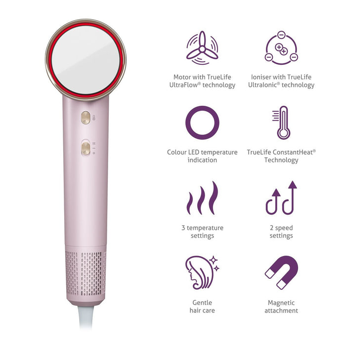 EAN 8595724900412 - TrueLife HairDryer D6 secador 1600 W Rosa imagen 5