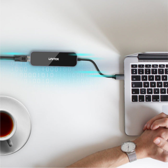 EAN 4894160048097 - UNITEK uHUB H6 Alámbrico USB 3.2 Gen 1 (3.1 Gen 1) Type-C Negro, Gris imagen 7
