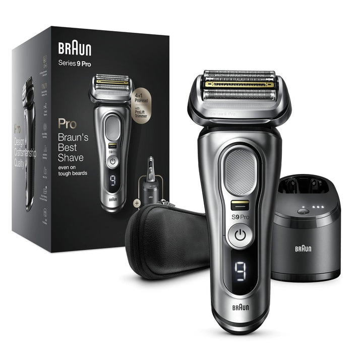 EAN 4210201394235 - Braun Series 9 9467cc Wet & Dry Máquina de afeitar de láminas Recortadora Negro, Gris imagen 1
