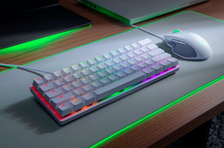 EAN 8886419345756 - Razer Huntsman Mini teclado Juego USB QWERTY Internacional de EE.UU. Blanco imagen 2