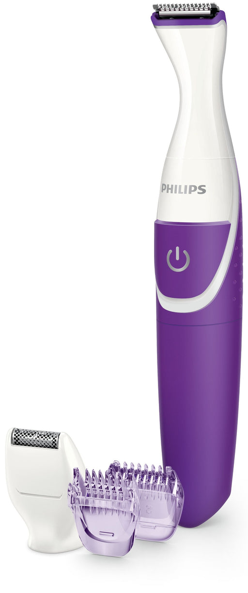 EAN 8710103860044 - Philips Essential BRT383/15 depiladora bikini Mojado y seco Violeta, Blanco imagen 2