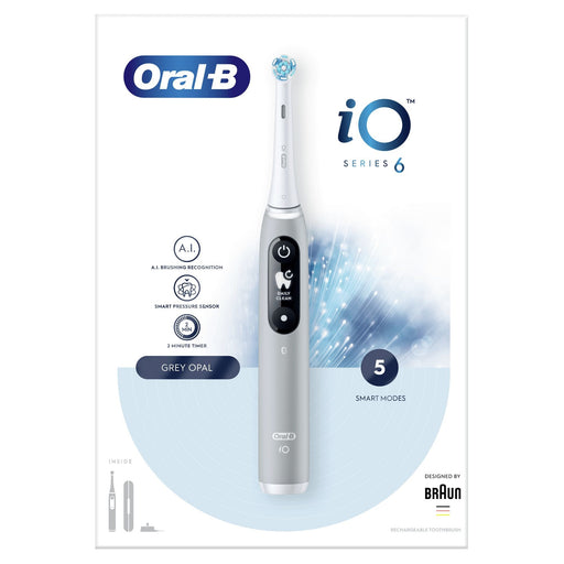 EAN 4210201377788 - Oral-B iO 80351524 cepillo eléctrico para dientes Adulto Cepillo dental vibratorio Gris imagen 2