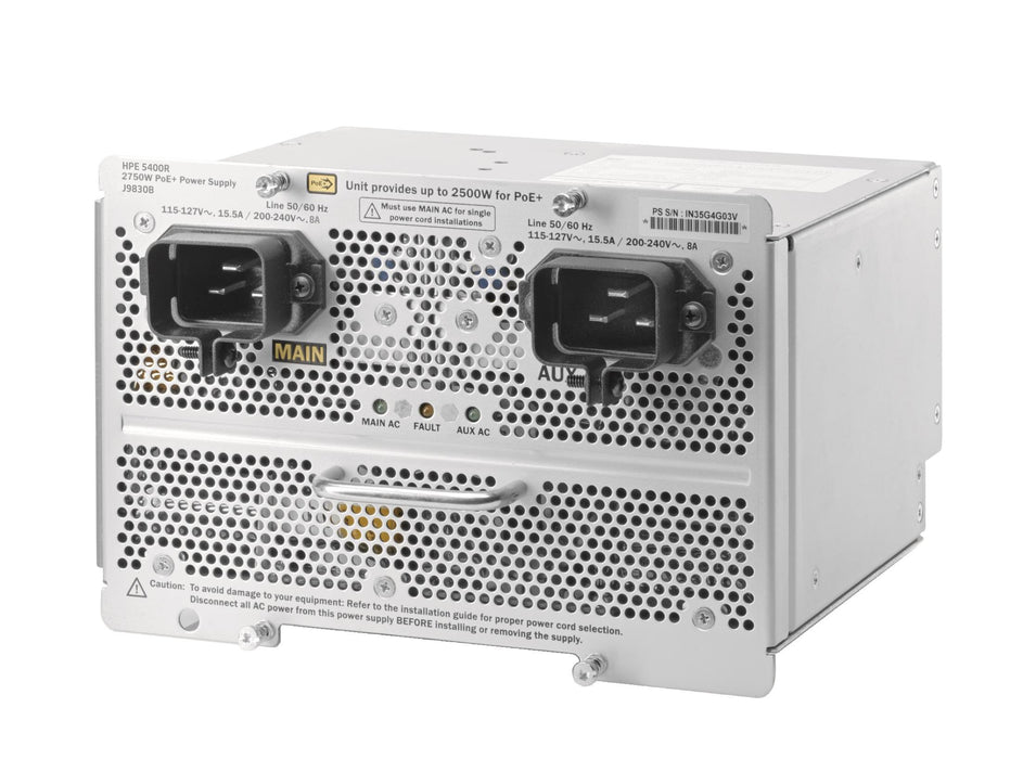 EAN 190017129617 - HPE Aruba Networking 5400R 2750W PoE+ zl2 Power Supply componente de interruptor de red Sistema de aliment imagen 1