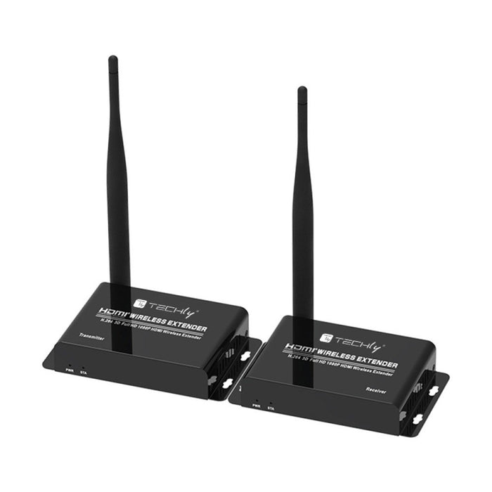 EAN 8059018365634 - Techly IDATA HDMI-WL55 extensor audio/video Transmisor y receptor de señales AV Negro imagen 1