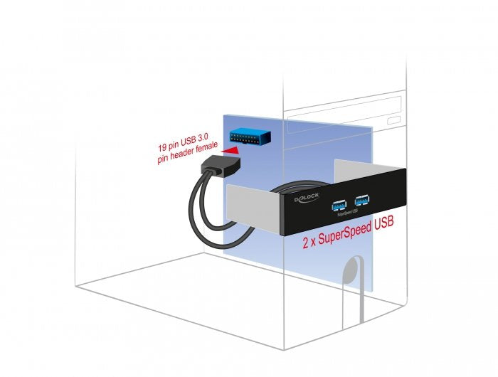 EAN 4043619610051 - DeLOCK 61005 parte carcasa de ordenador Universal imagen 3