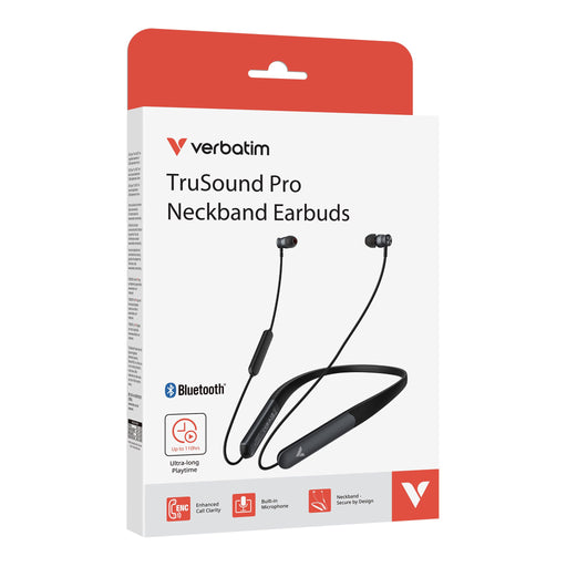 EAN 23942302032 - Verbatim TruSound Pro Auriculares Inalámbrico Banda para cuello Música/uso diario Bluetooth Negro imagen 2