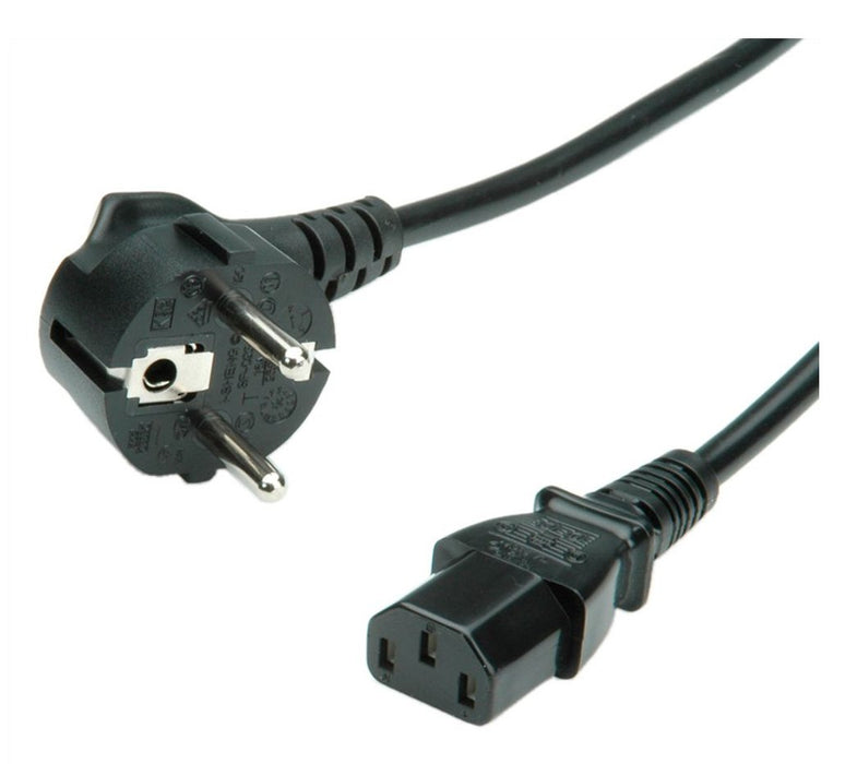 EAN 7630049613102 - VALUE 19.99.1017 cable de transmisión Negro 0,6 m CEE7/7 IEC 320 imagen 1