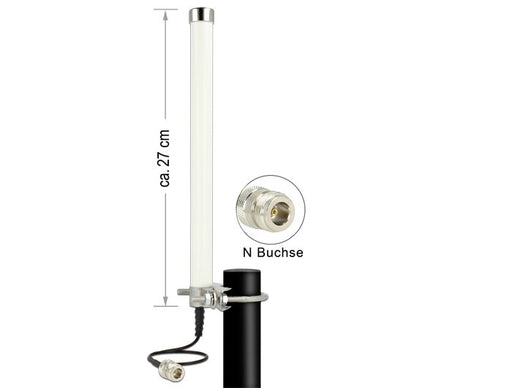 EAN 4043619124916 - DeLOCK 12491 antena para red Antena omnidireccional Clase N 6,5 dBi imagen 1