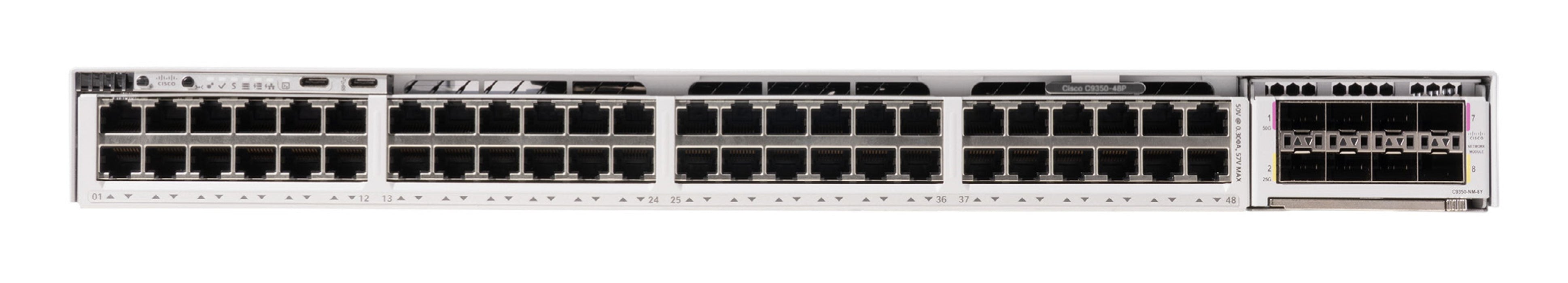 EAN 889728636384 - Cisco C9350-48P switch Gestionado L3 Energía sobre Ethernet (PoE) 1U Gris imagen 1