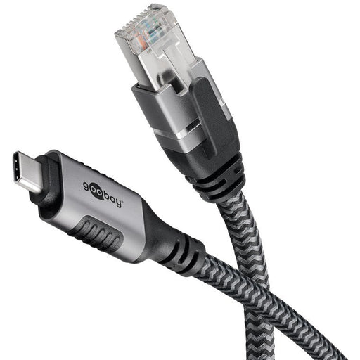 EAN 4040849707551 - Goobay 70755 cambiador de género para cable USB C RJ-45 Negro, Plata imagen 1