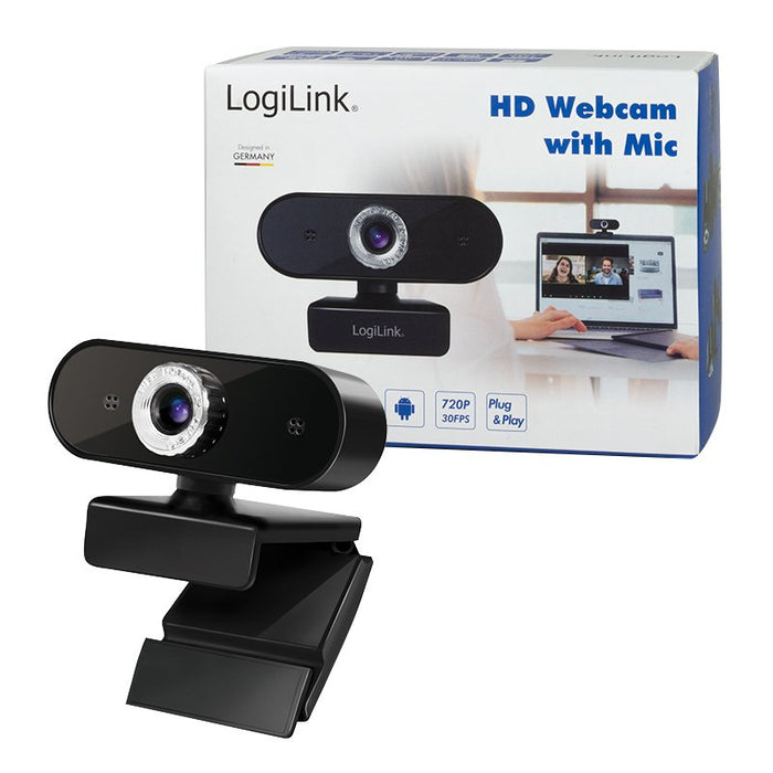 EAN 4052792061024 - LogiLink UA0368 cámara web 1280 x 720 Pixeles USB 2.0 Negro imagen 10