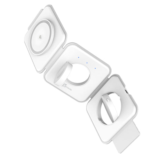 EAN 4712795089059 - j5create JUPW3415 Auriculares, Smartphone, Reloj inteligente Blanco USB Cargador inalámbrico Carga rápida imagen 1